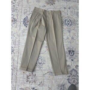 #353 Eddie Bauer Classic Fit Men's 38x30 100% Cotton brown chinos dress pants